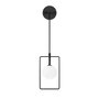 Opviq Geometri - 11110 Lámpara de pared de metal y cristal en blanco y negro